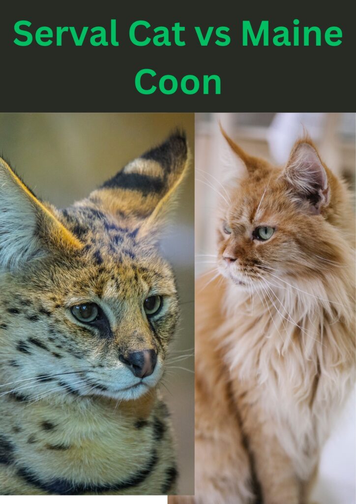 Serval Cat vs Maine Coon